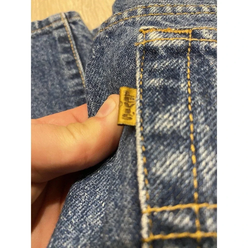 Levi's 540 Signature Relaxed Fit Jeans Mens True 34x29 Vintage Denim Gold Tab